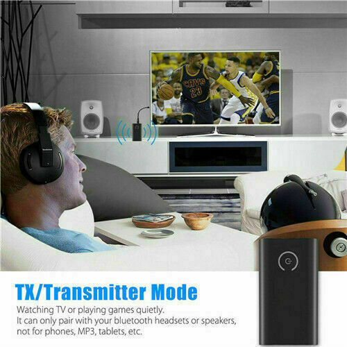 Bluetooth 5.0 Transmitter Receiver 2 IN 1 Wireless Audio 3.5mm Jack Aux Adapter