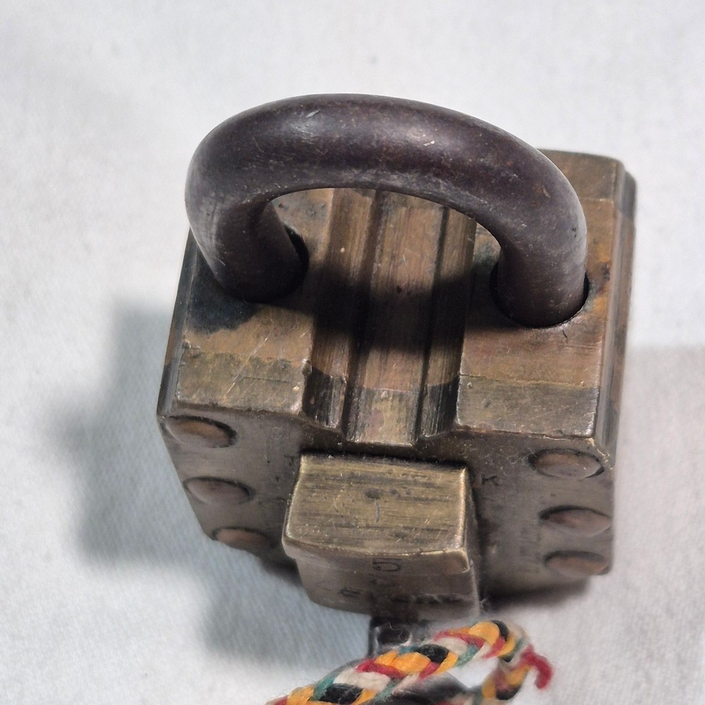 BRASS PADLOCK By TRUSTY LOCK 8 LEVERS