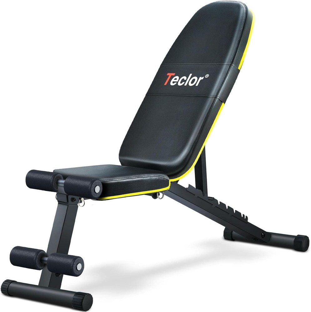 Foldable Adjustable Weight Bench - 10 Position Strength Trainer, 770LB Capacity