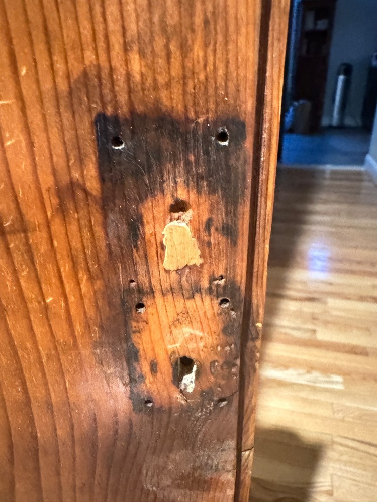 18TH CENTURY SINGLE HAND 30-HOUR PINE TALL CASE CLOCK