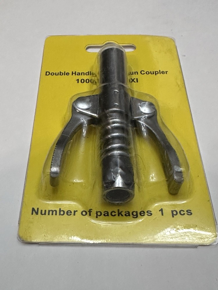 1 Piece Double Handle Grease Gun Coupler 10000PSI MAXI