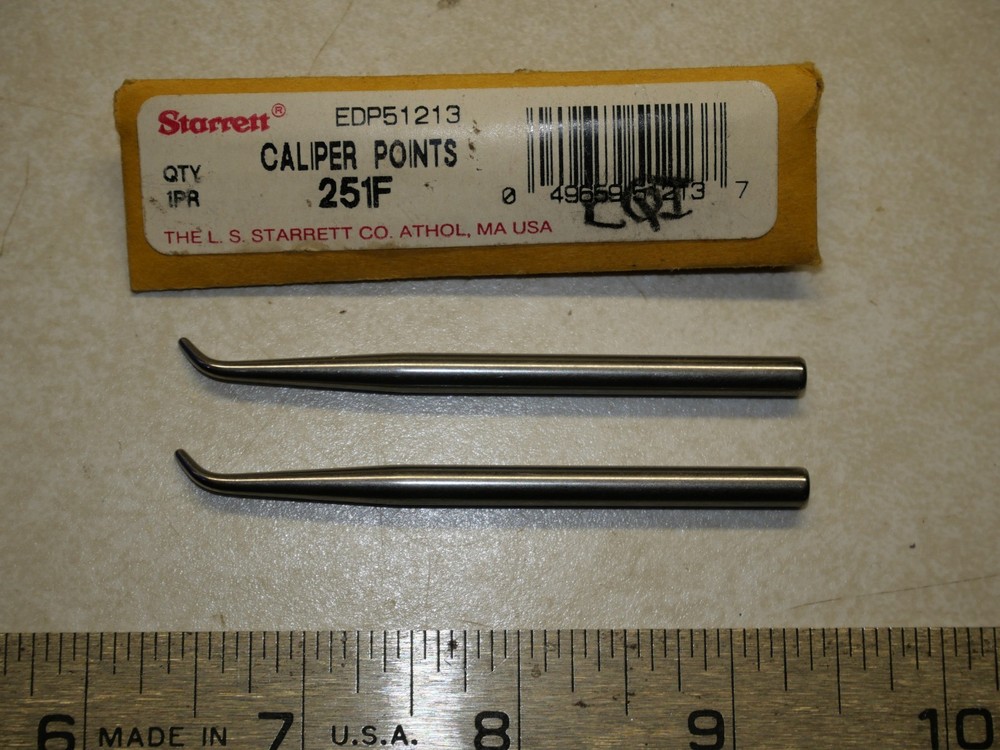 Starrett 251F Caliper Points ONLY for C251A Trammel (1 pair)