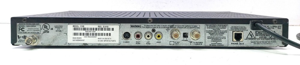 Bell Express 3100 MPEG 2 Standard Satellite Receiver 0793