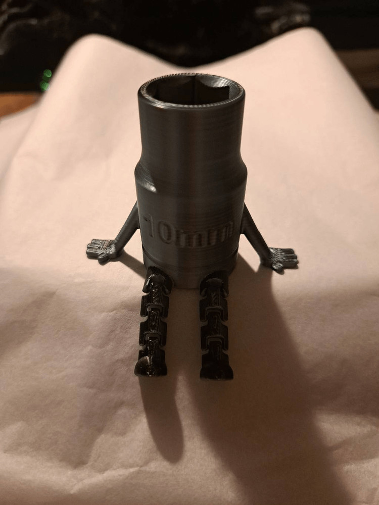 New 3D Printed 10mm Socket Buddy  Mancave Mechanic Funny Tool Gift #2