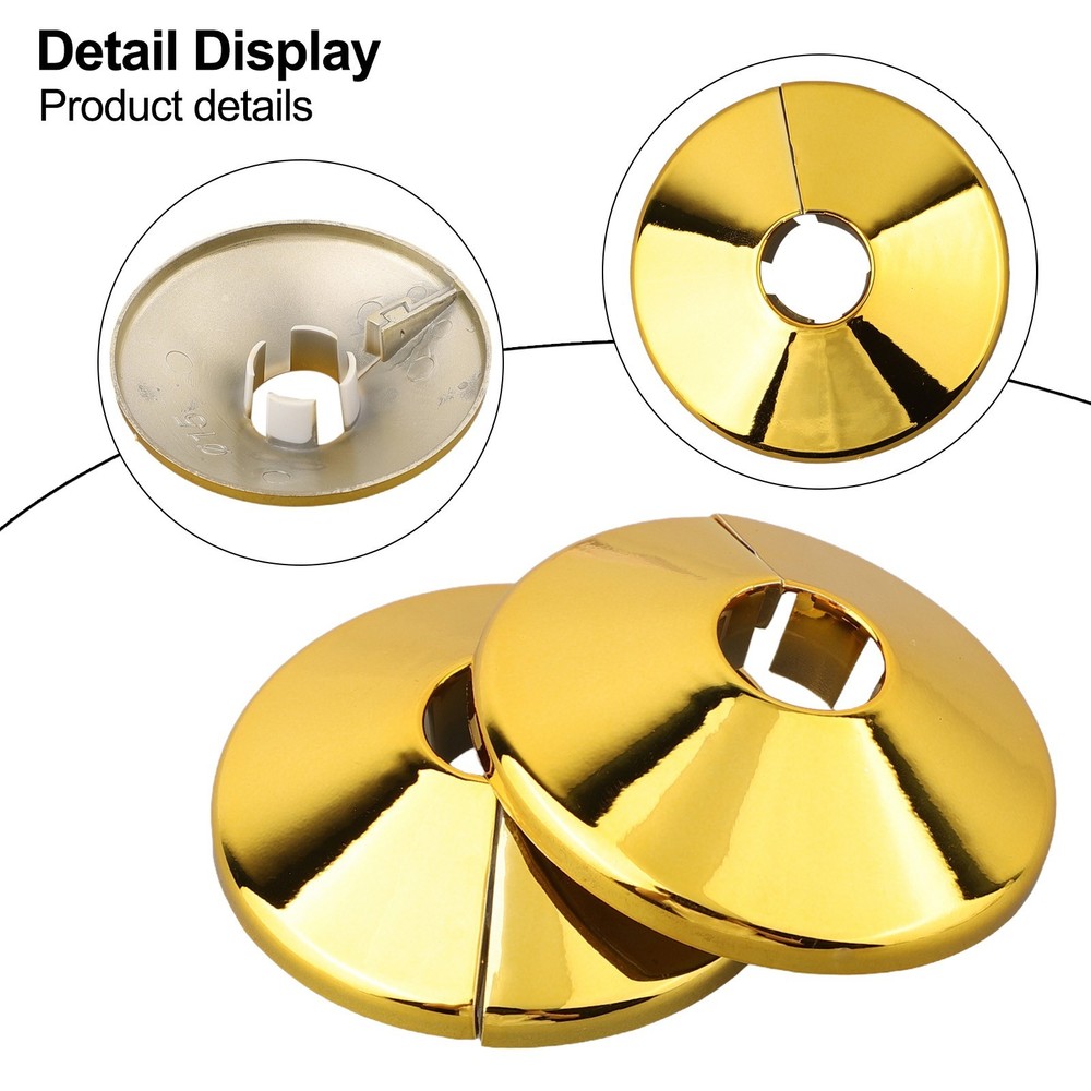 Plastic Covers Radiator Pipe Collars Shield Gold Plastic Covers Install