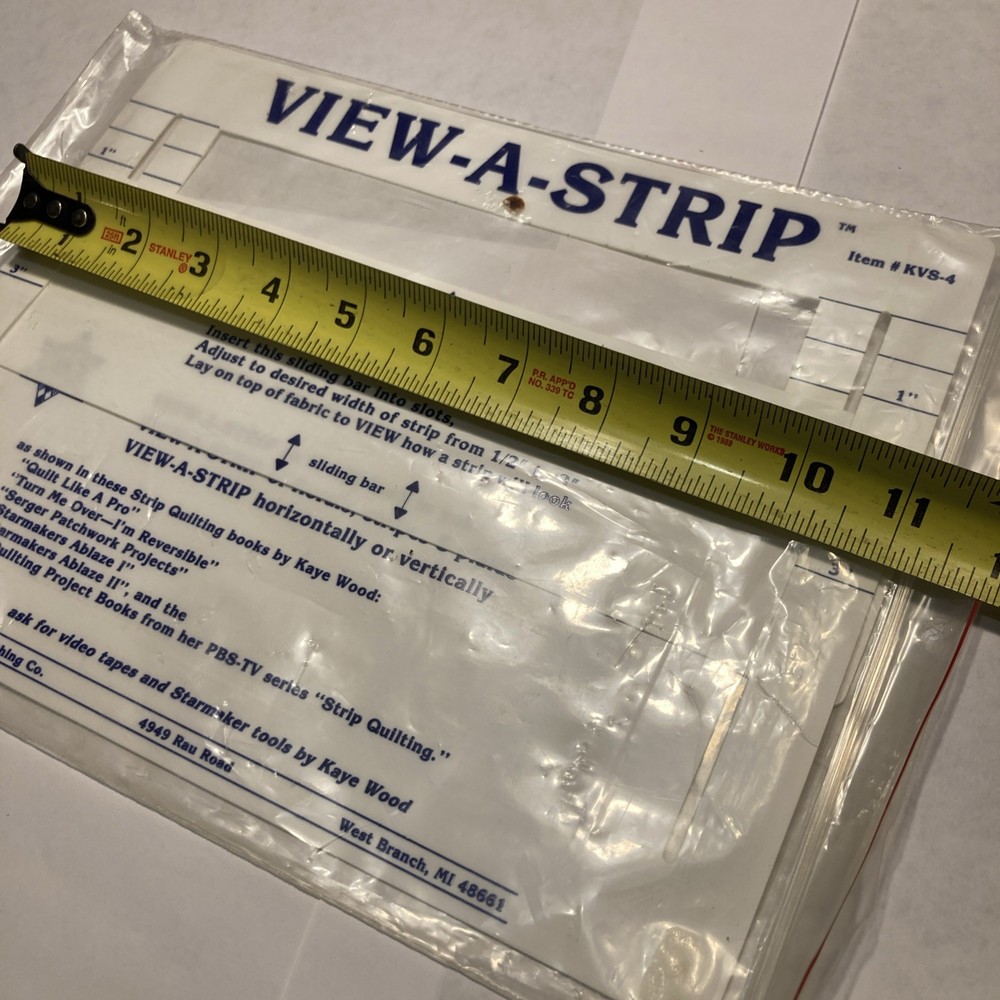 VIEW-A-STRIP Quilting Template Design NEW