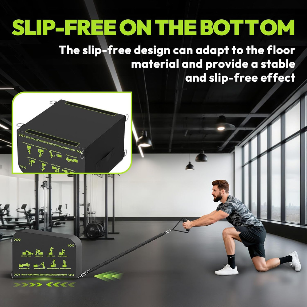 Hip Thrust Bench, Multi-Functional Slip-Free Hip Thrust Machine for Glute Bridge