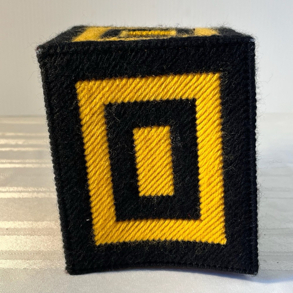 US Army Tissue Box Cover Square Handmade