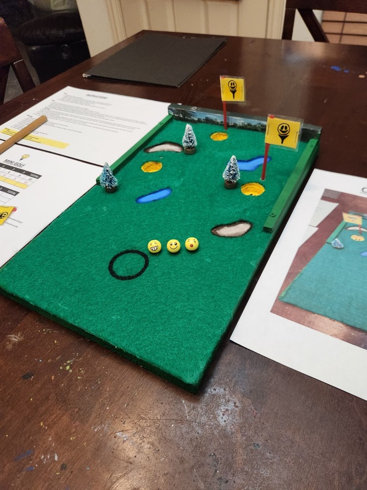 Cornhole Miniature Golf Putting Family Game