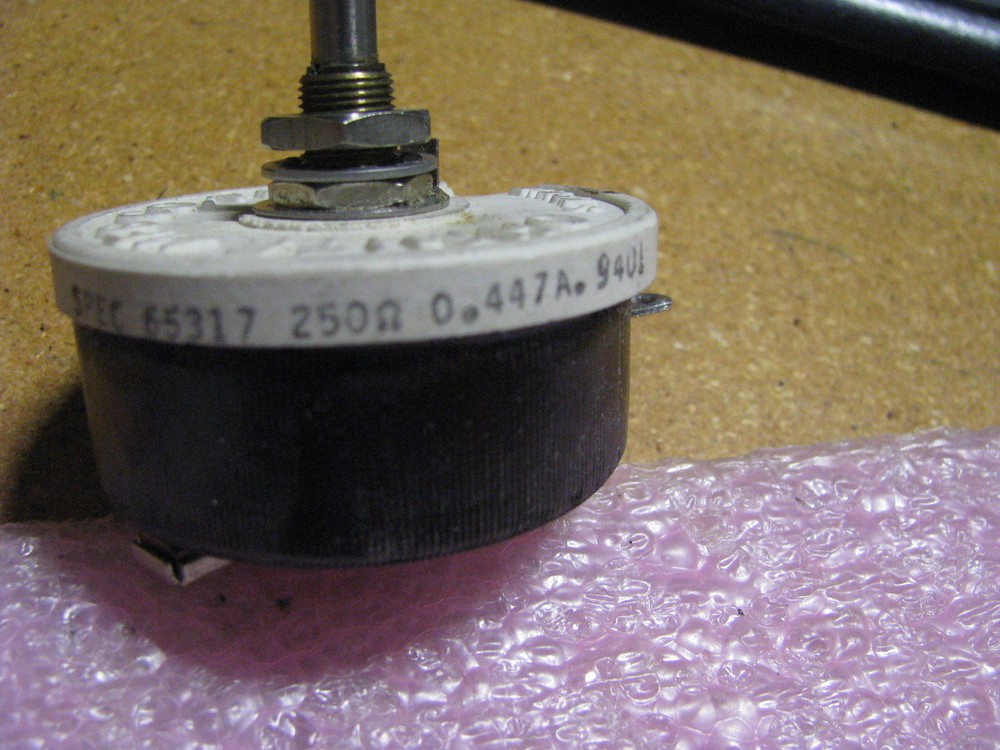 OHMITE VARIABLE RESISTOR # 65317-250OHM NSN: 5905-00-557-9244 MODEL J 50WATTS