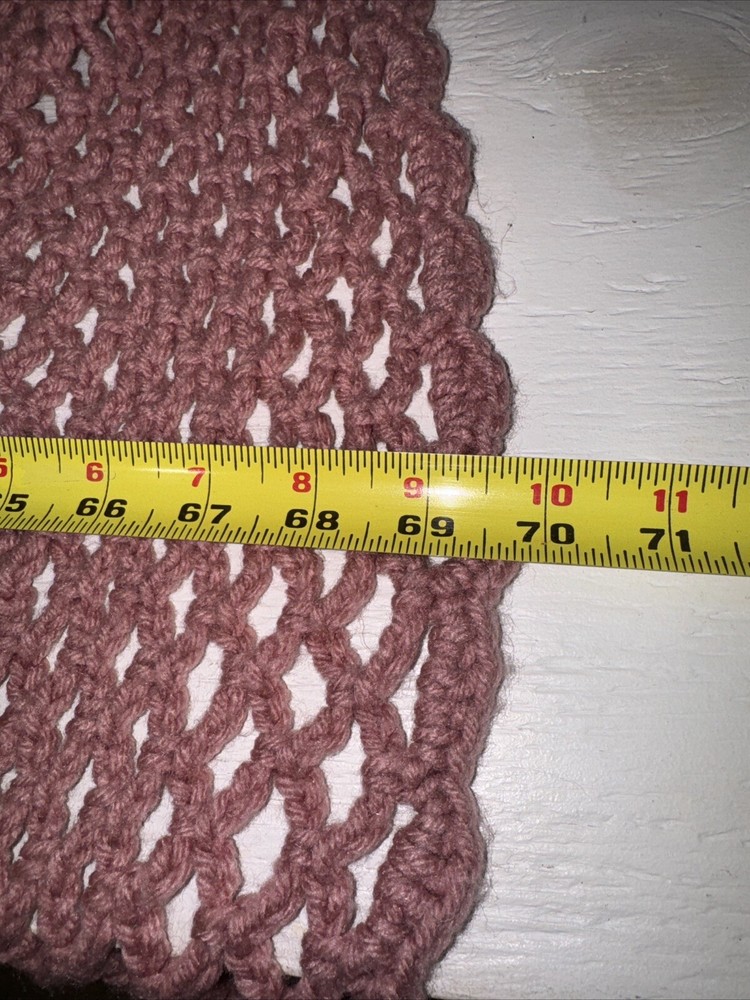 Pink Circle Blanket! Approx 70inches Long