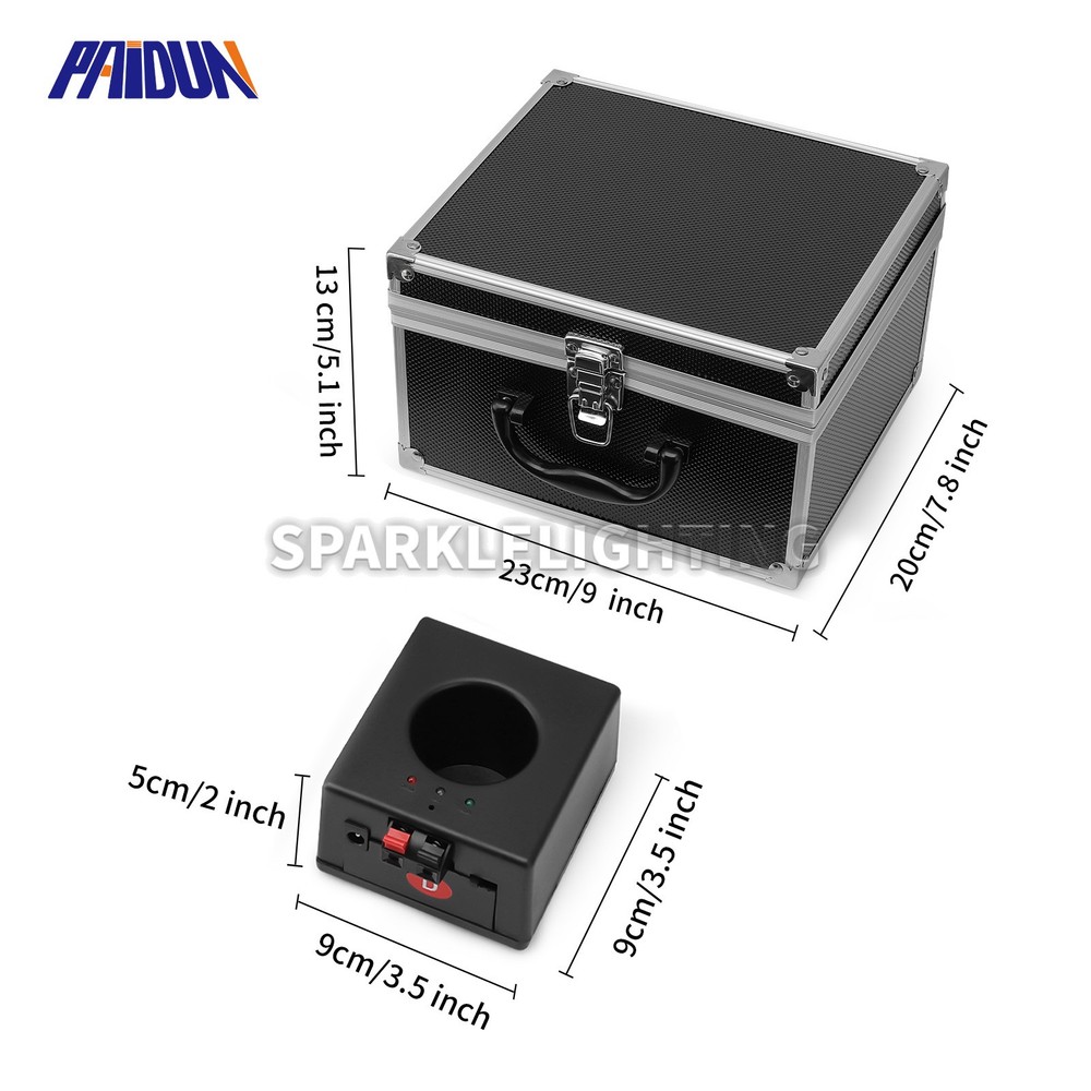 PAIDUN 8PCS Cold Spark Machine Dual Remote Control Firework Stage Effect Wedding
