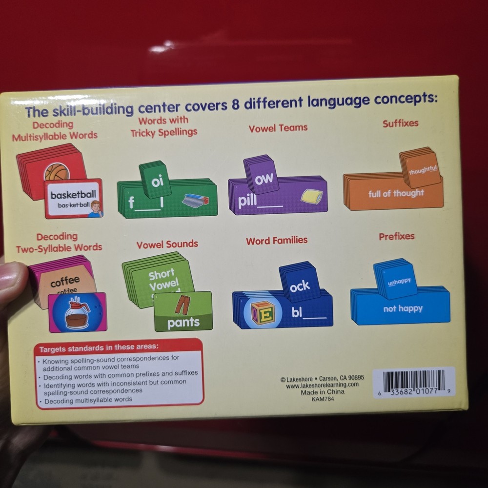Lakeshore Phonics Match & Sort Language Quickies Game Grades 2-3