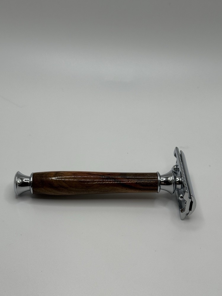 Double Edged Safety Razor wood Handle, Handmade