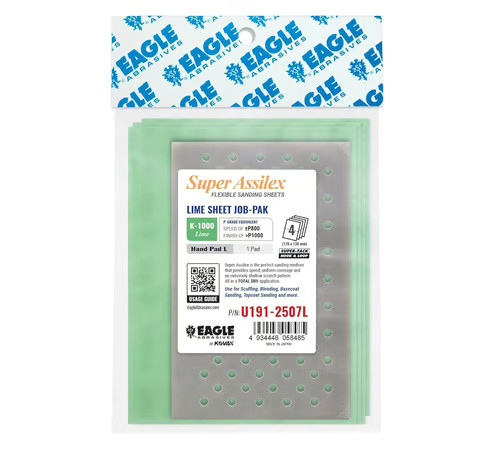 Eagle Abrasives Assilex Sheets-Lime w/ L Pad