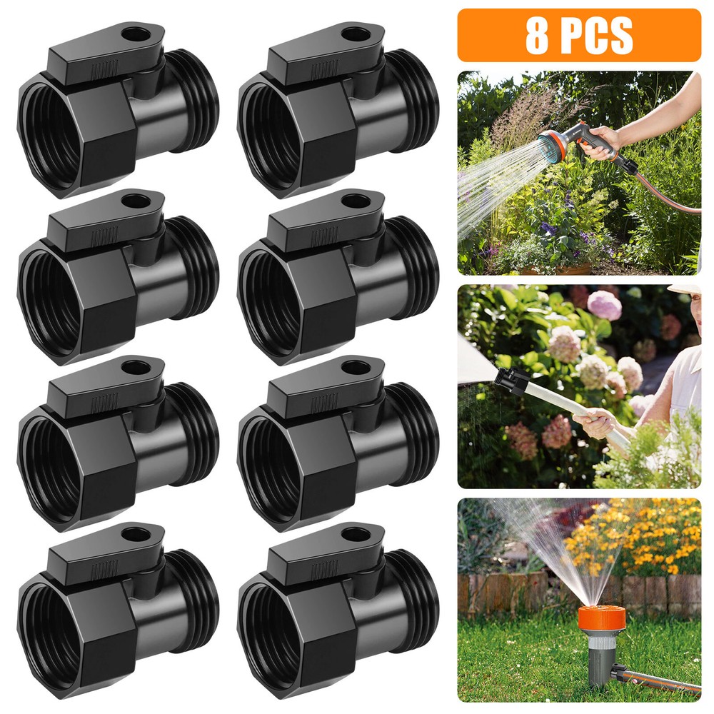 8pcs 3/4'' Stop Valves Quick Connect ABS Control Value