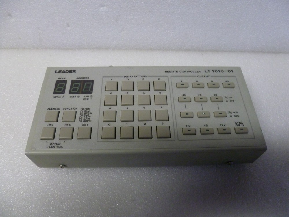 LEADER LT 1610-01 REMOTE CONTROLLER