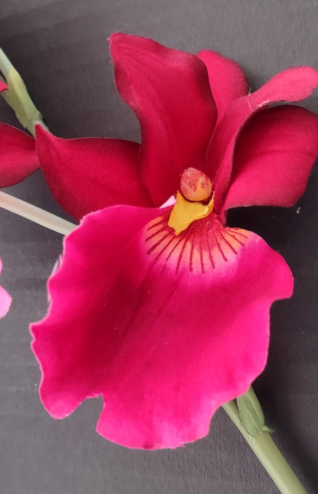 ARTIFICIAL miltoniopsis orchid plant FUCHSIA
