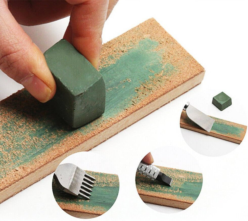 Double Sided Leather Strop Tool Paddle Compound Knife Kit Sharpener Honing