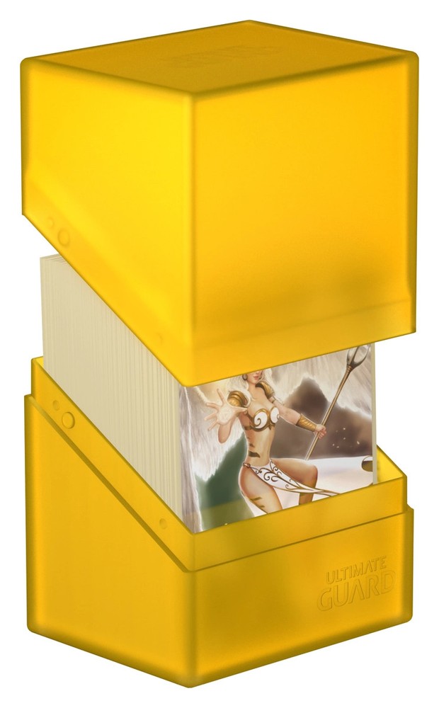 1 Ultimate Guard Amber 80+ Boulder Deck Box