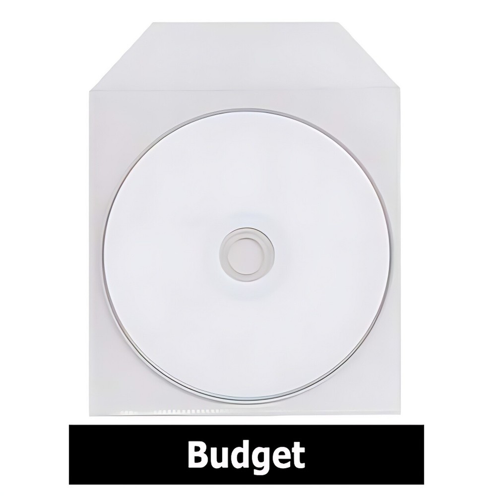 500 CPP Clear Plastic Sleeve with Flap Budget **1-3 DAYS