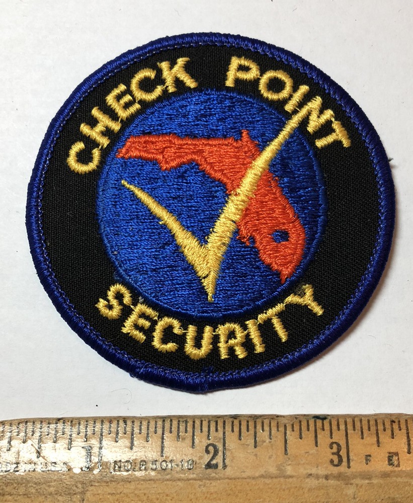Vintage Check Point Security Officer Florida Patch