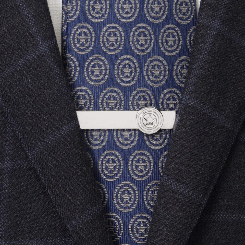 Marvel Captain America Hidden Message Tie Bar
