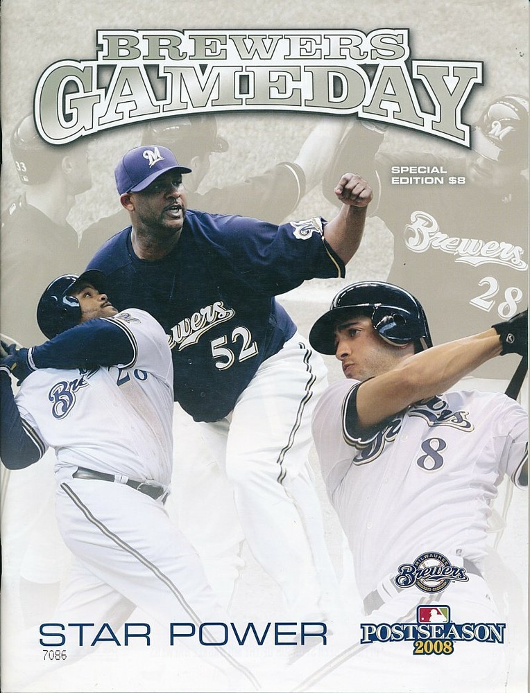 2008 NLDS Program - Philadelphia Phillies at Milwaukee Brewers