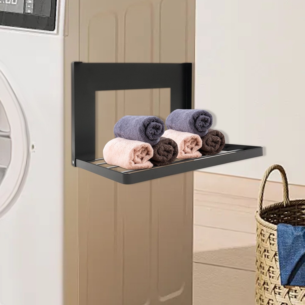 Durable Magnetic Folding Shelf, Magnet Rack Mount on Washing Machine/Fridge