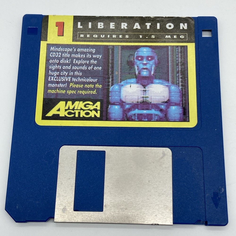 1993 Amiga action  LIBERATION Floppy Disk untested VTG HTF PC