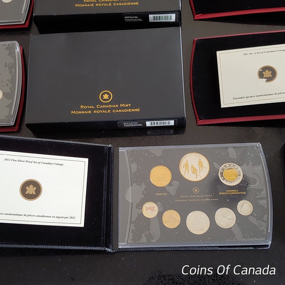 Collection - 7 Canada Silver Proof Sets Every Year From 2006-2012 #coinsofcanada