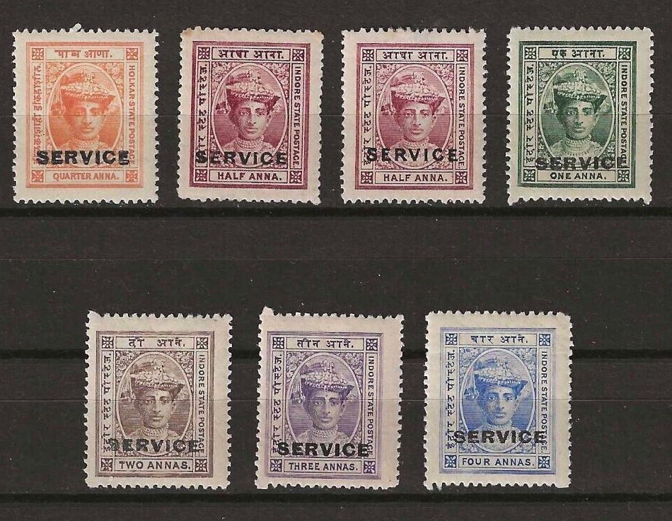INDIA/INDORE 1904/06 SG S1/S7 MINT