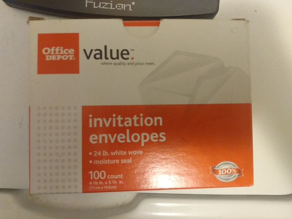 48 Office Depot Invitation Envelopes
