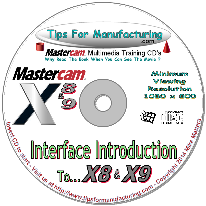 Interface Introduction To Mastercam X9, X8, X7 or X6 - Video Training