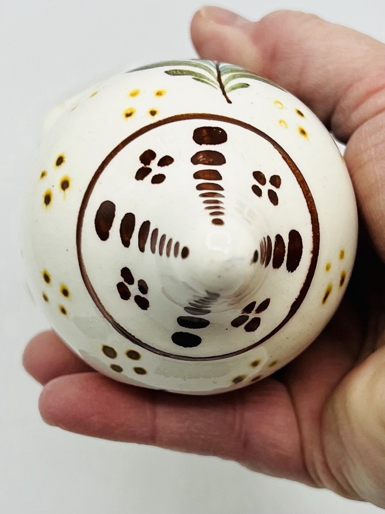 Austria Hanging ceramic vase with flower decor, 1920 - 1940