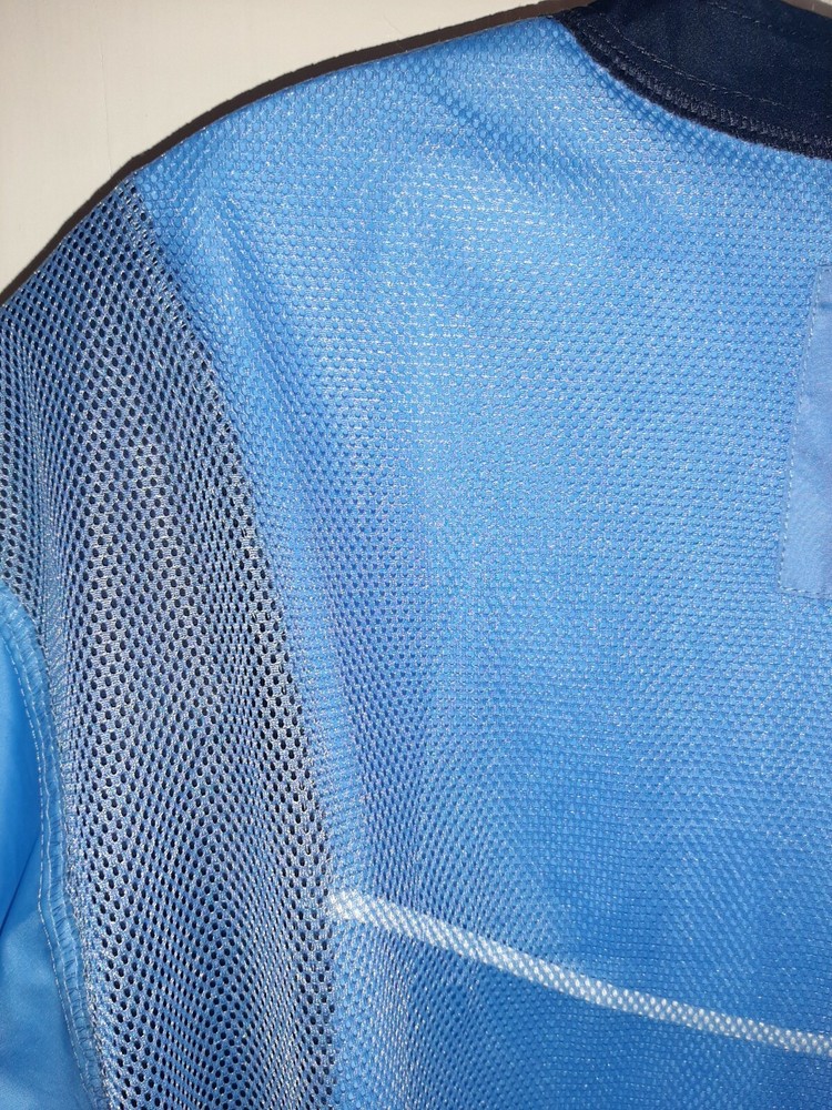 Mens Izod Large Light Blue Golf Windbreaker Pullover Jacket V Neck As Is