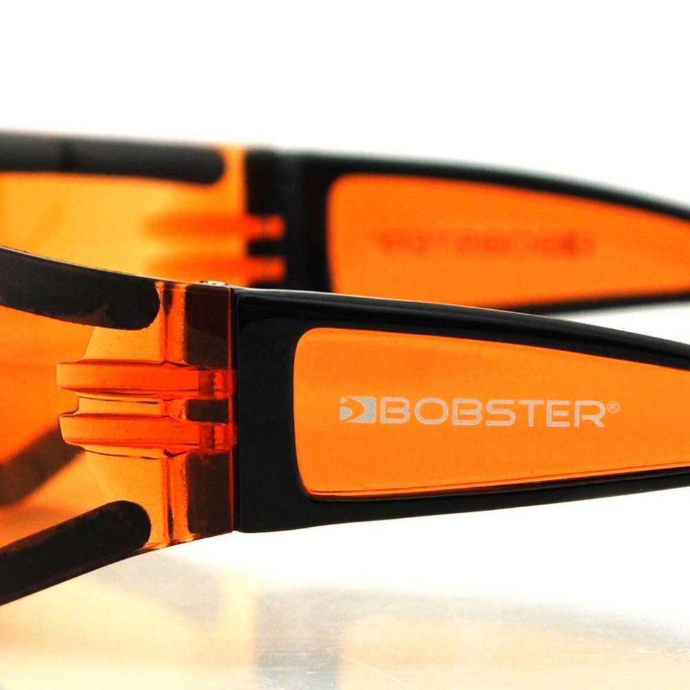 Bobster® Shield 2 Gloss Black Frame Amber Lens