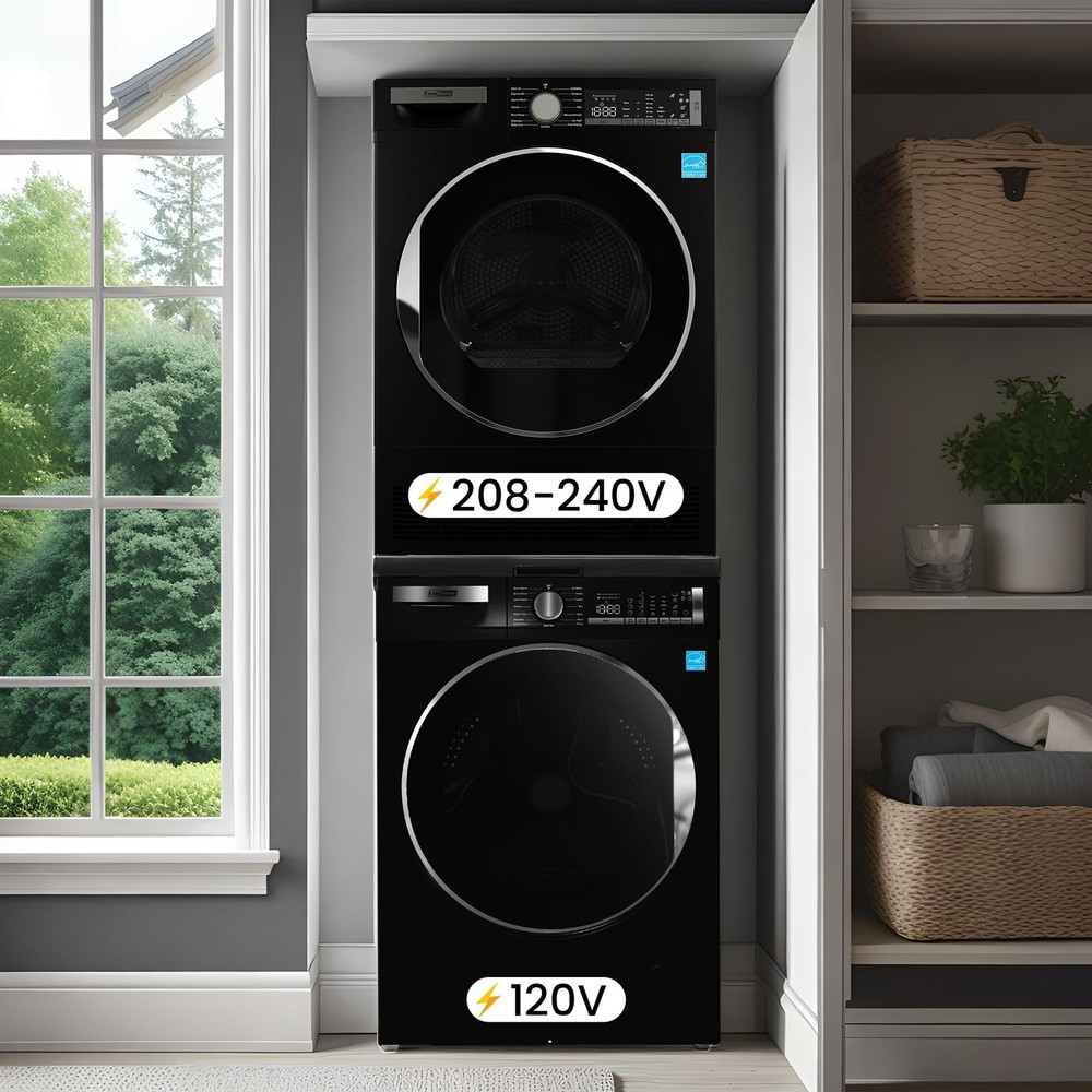 Conserv LUXE E-STAR STACKABLE Washer2.2cf 110 V+ Condensing Dryer4Cf 220V