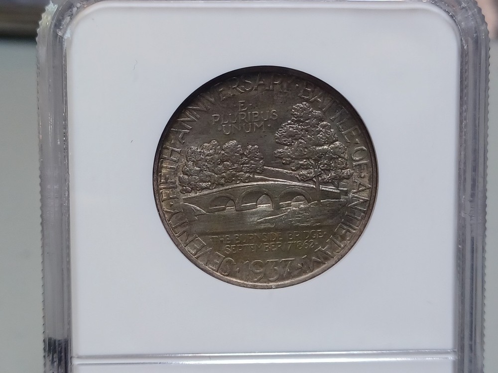 1937 ANTIETAM COMMEMORATIVE HALF DOLLAR ~ NGC MS65
