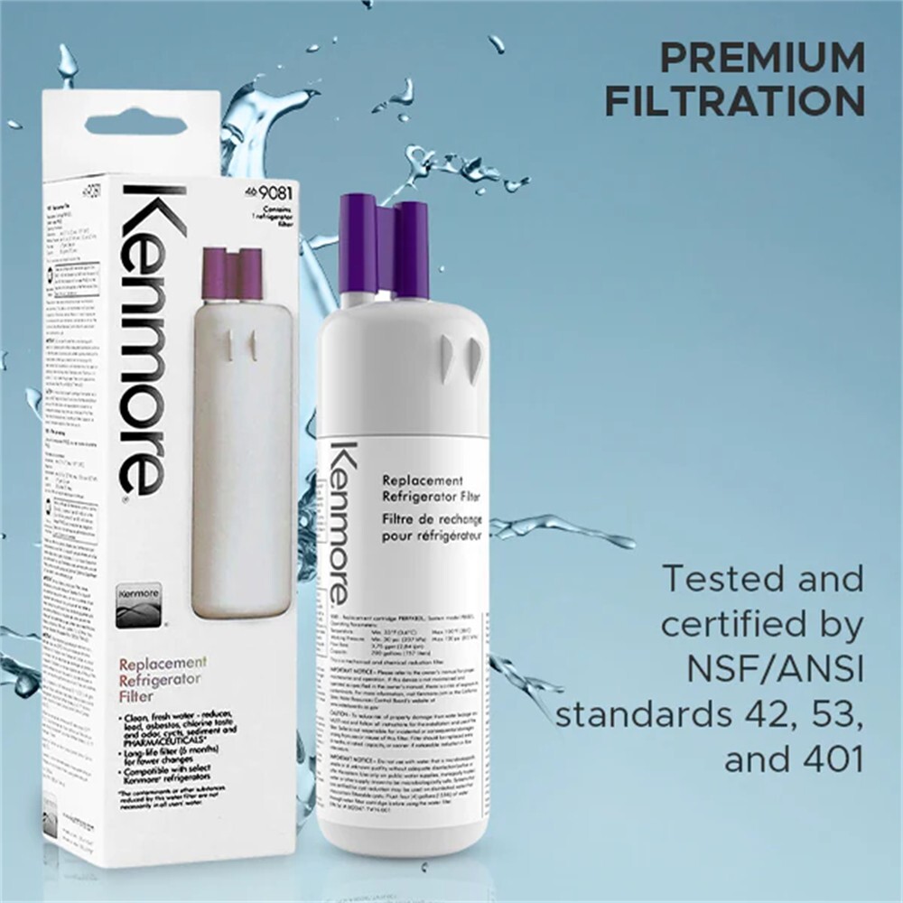 Kenmore 9081 Replacement Refrigerator Water Filters 46-9081 46-9930, 1 pack