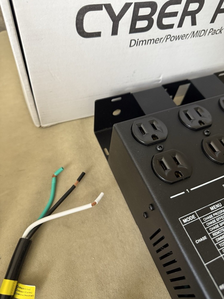 ADJ Products Cyber PAK Stage Lighting Controller - Dimmer, Power, MIDI Pack