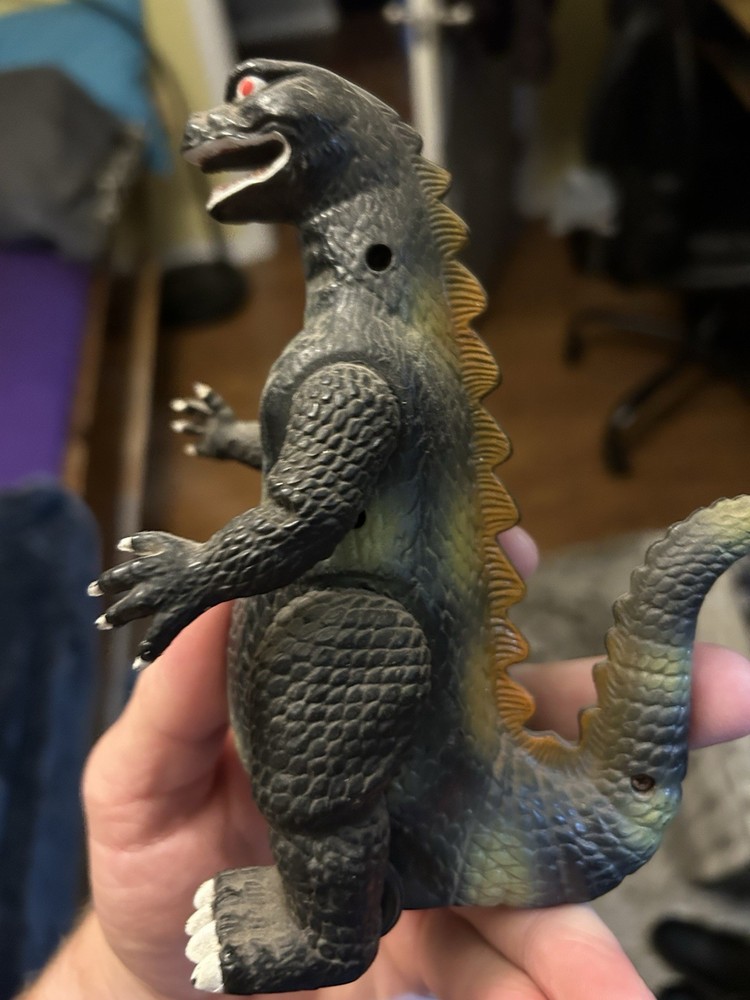 MONSTER DINOSAUR PULL BACK+GO ACTION GODZILLA VERY RARE