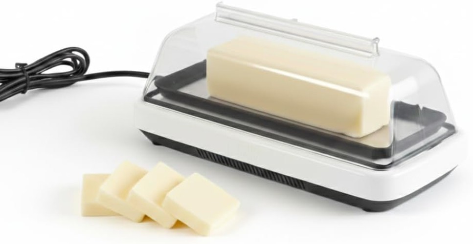 Elegant Smart Butter Dish with Cooling System - Keeps Spreadable Freshness