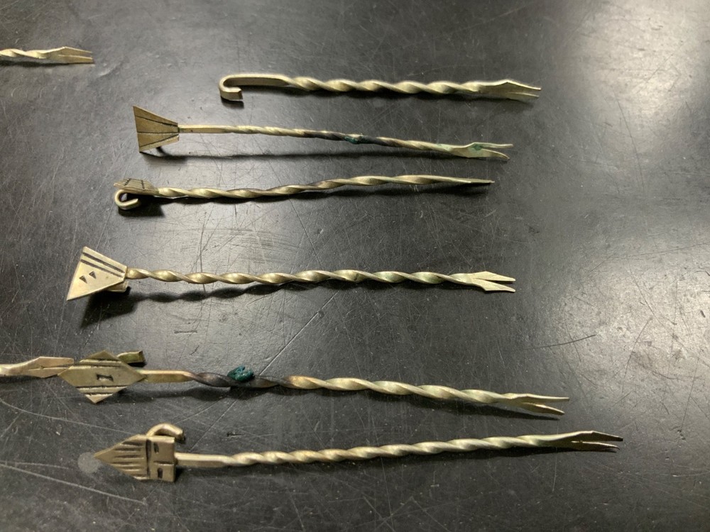12 vintage handmade apetizer/martini olive picks