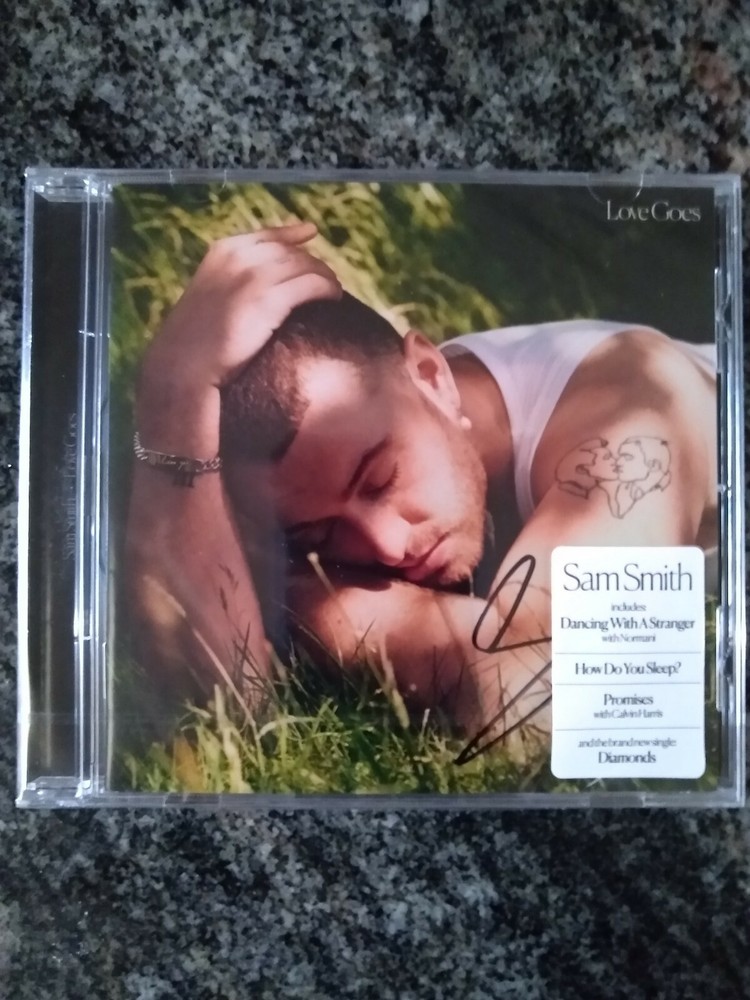 SAM SMITH OFFICIAL SIGNED AUTOGRAPHED LOVE GOES CD LIMITED 2020