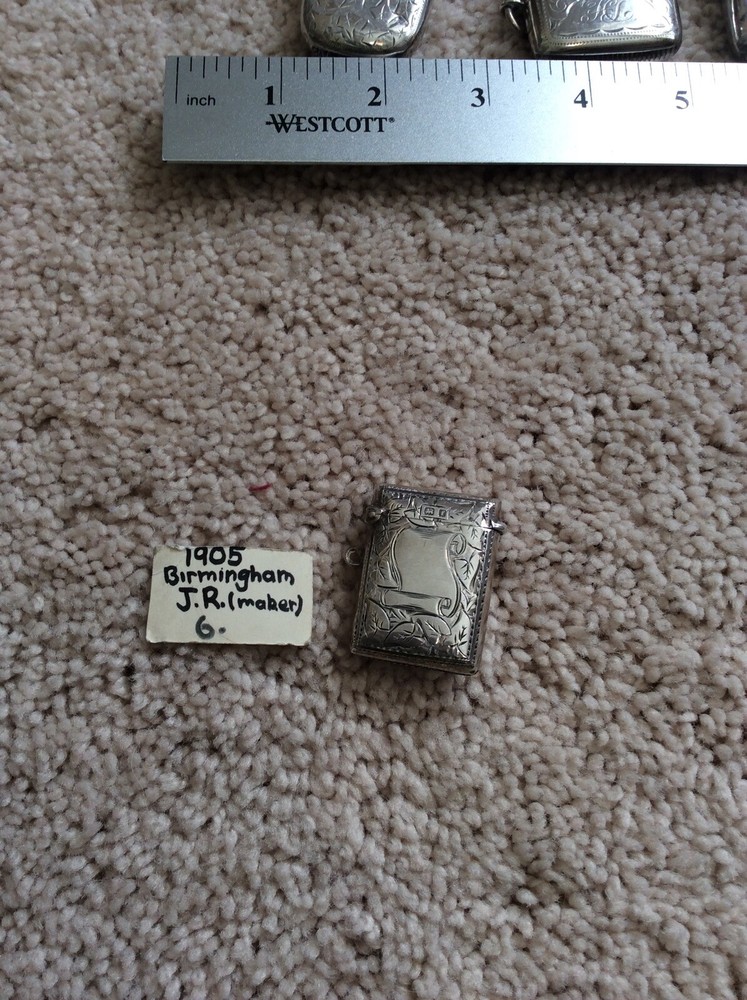 Antique Birmingham 1905 Silver March Box