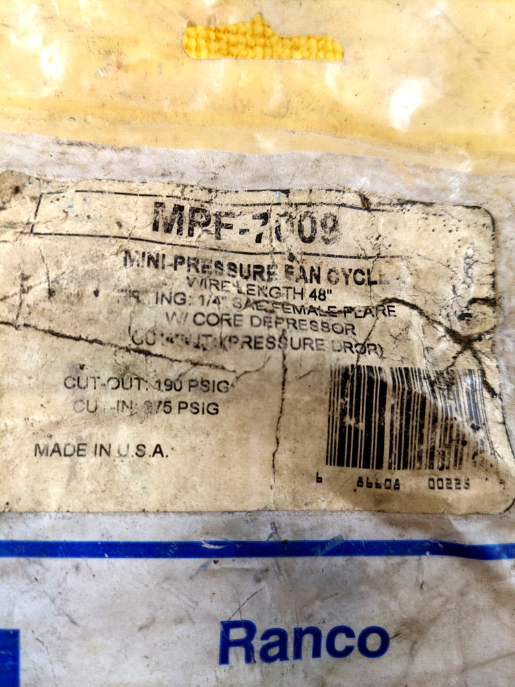 RANCO MINI PRESSURE CONTROL MPF-7009