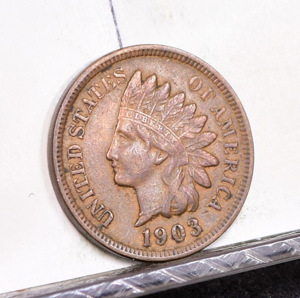 1903 Indian Cent - AU (#57463-L)