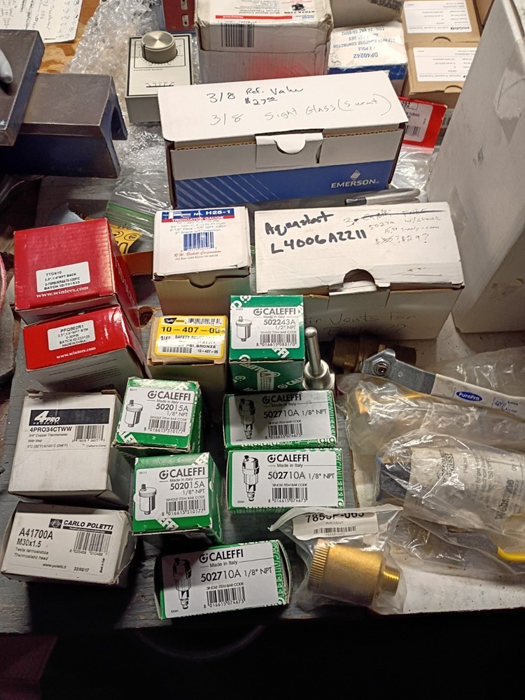 Hydronic Heating Parts Kit, aquastat, pressure relief valve, outdoor temp sensor