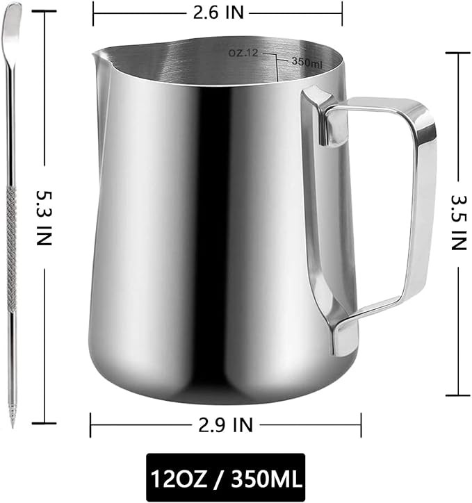 Milk Frothing Stainless Pitcher